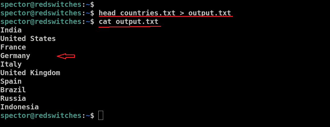 cat output.txt