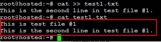 cat test1.txt