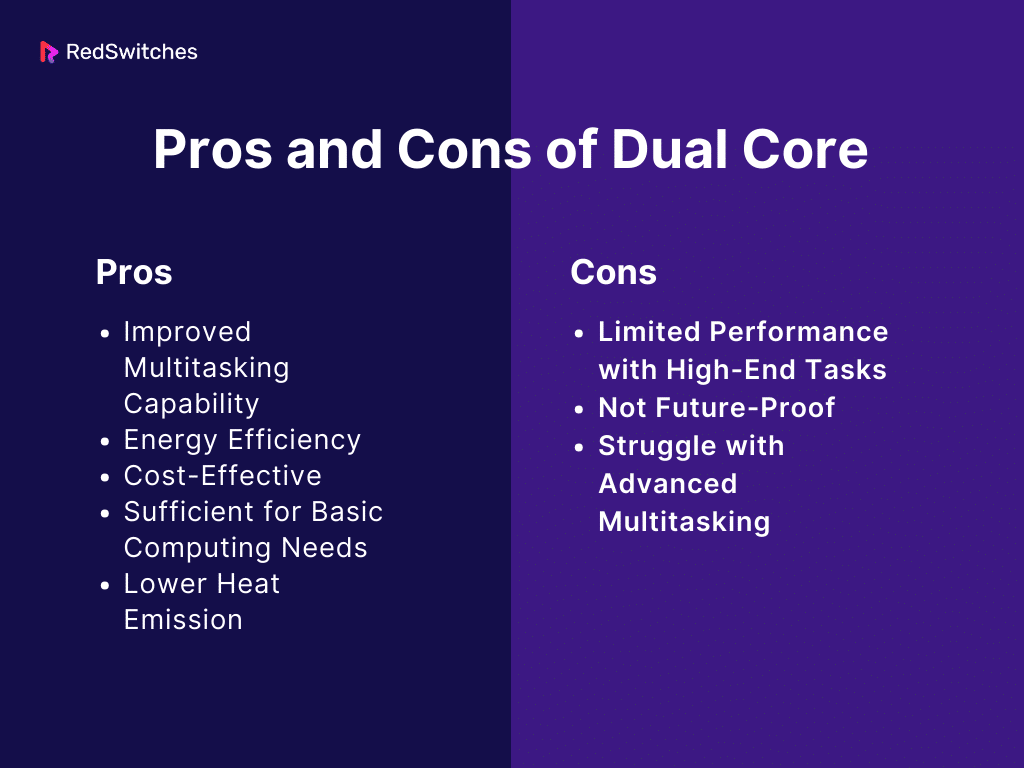 Pros and Cons of Dual Core