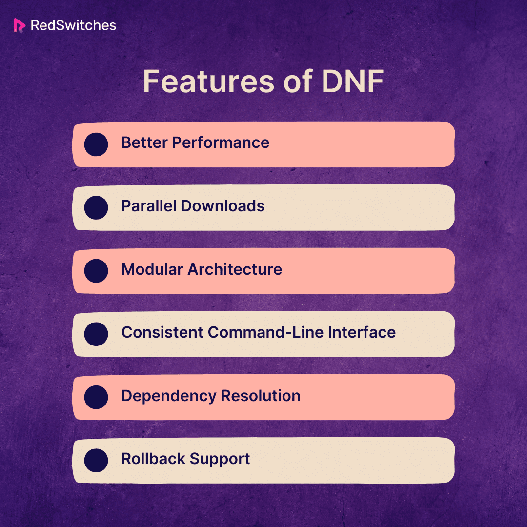 Features of DNF