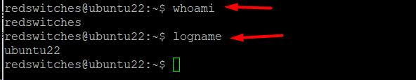 logname vs whoami