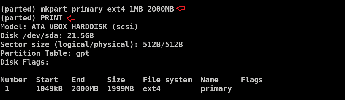 mkpart primary ext4 1MB 2000MB