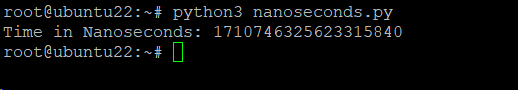 python3 nanoseconds.py