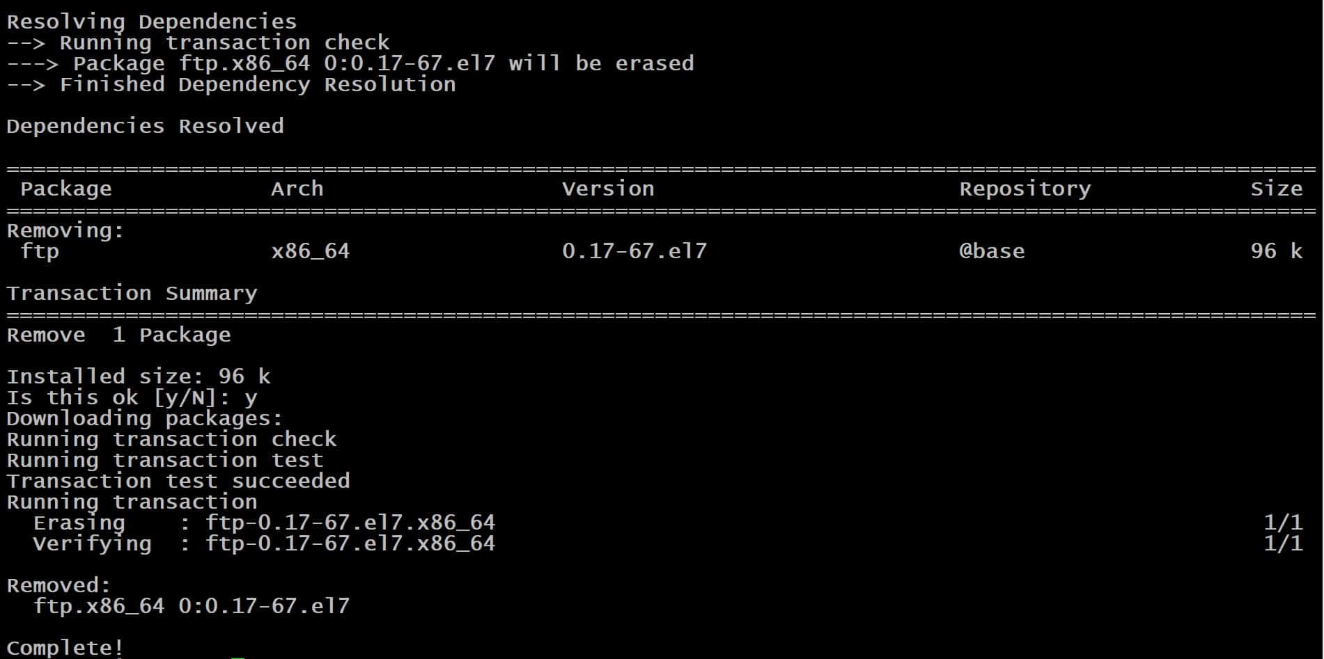 resolving dependencies