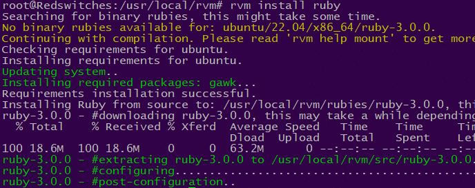 rvm install ruby