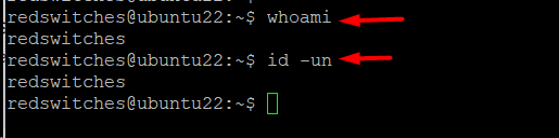 whoami id-un