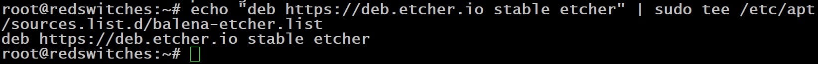 Include Etcher's Debian Repository