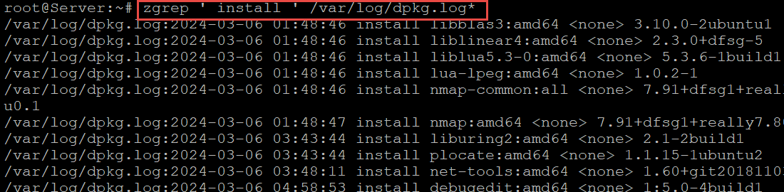 Sort Installed Packages