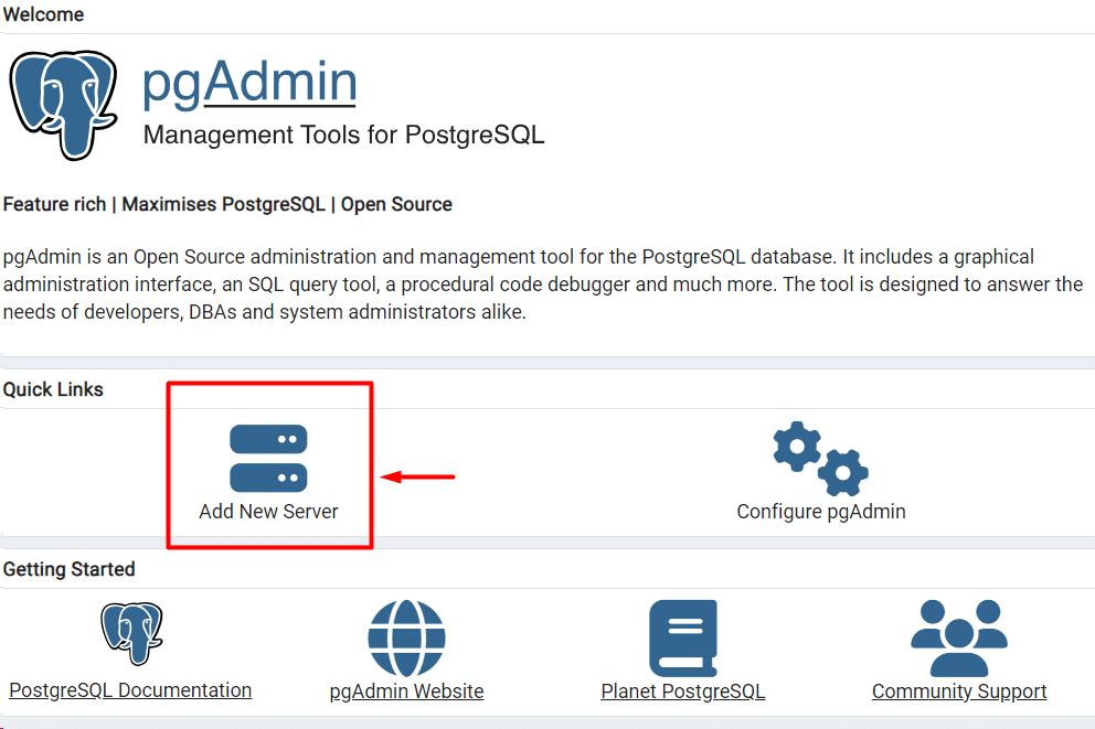 add new user from pg admin
