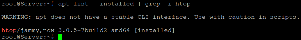 apt list --installed grep -i