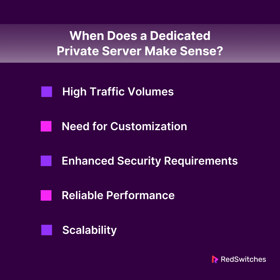 When Does a Dedicated Private Server Make Sense?