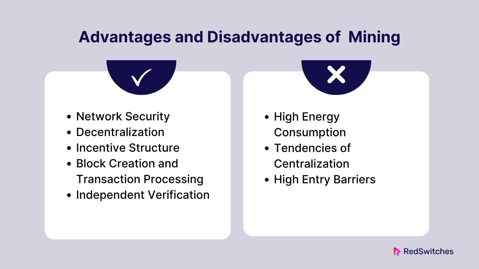 Advantages and disadvantages of Mining