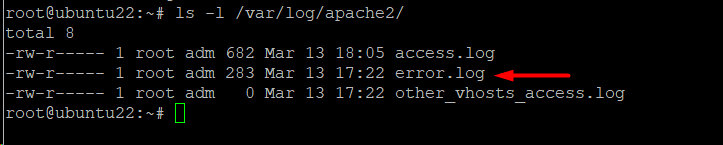 Default Apache Error Log Location