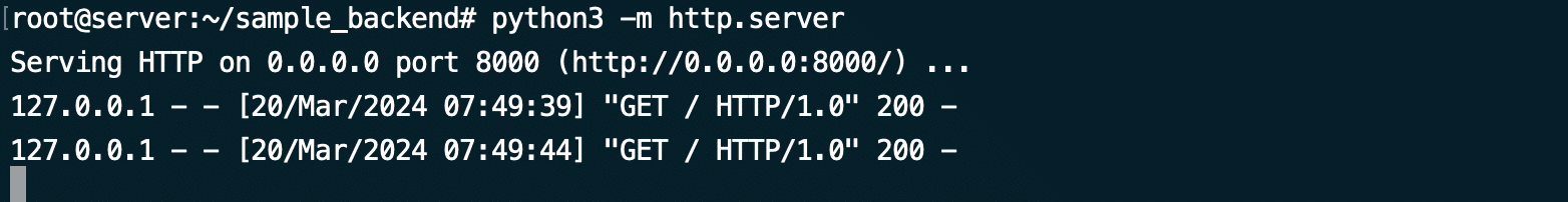 python3 -m http.server