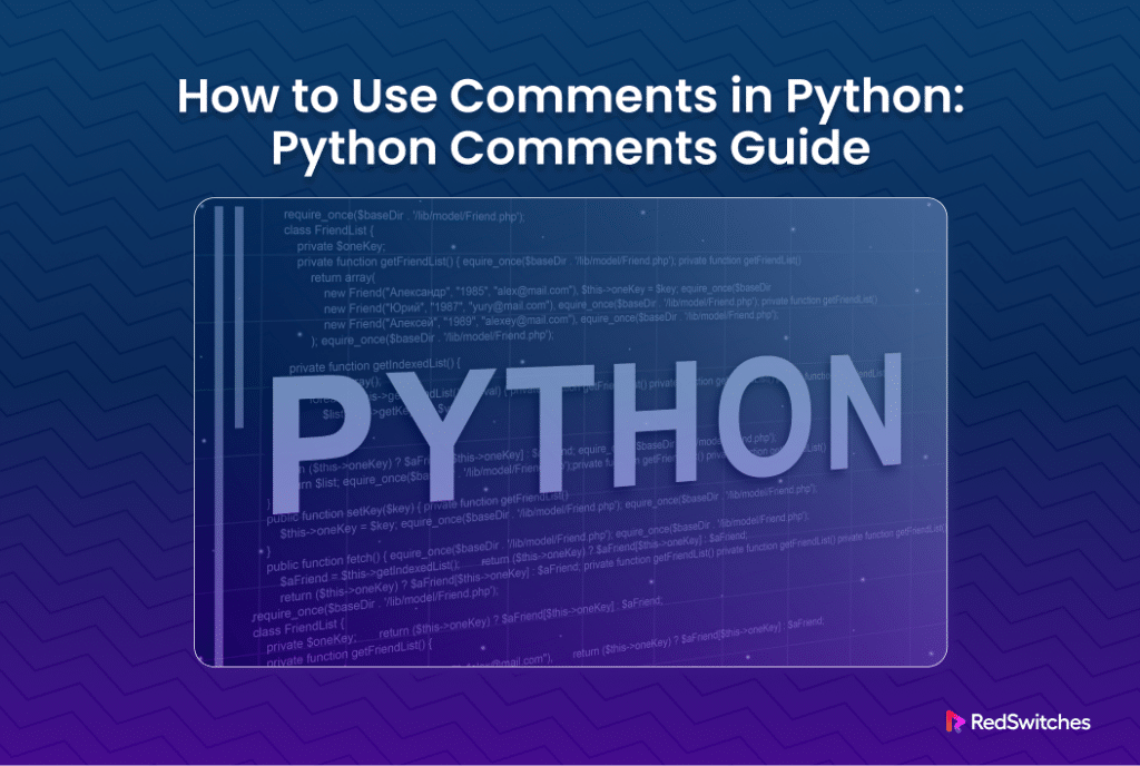 writing comments in python