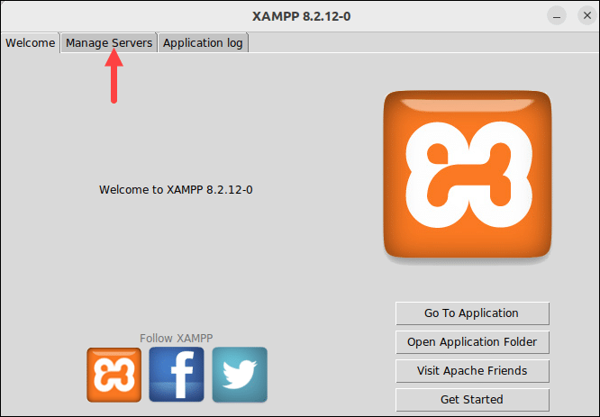 Launch XAMPP