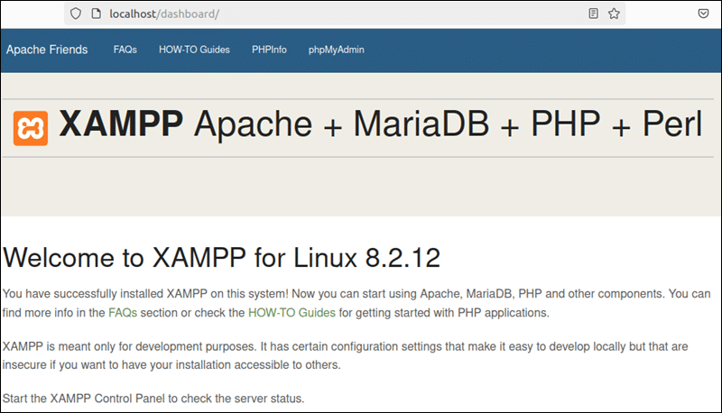 Verify XAMPP Installation