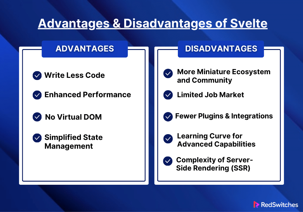 Advantages & Disadvantages of Svelte